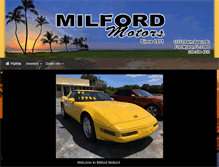 Tablet Screenshot of milford-motors.com